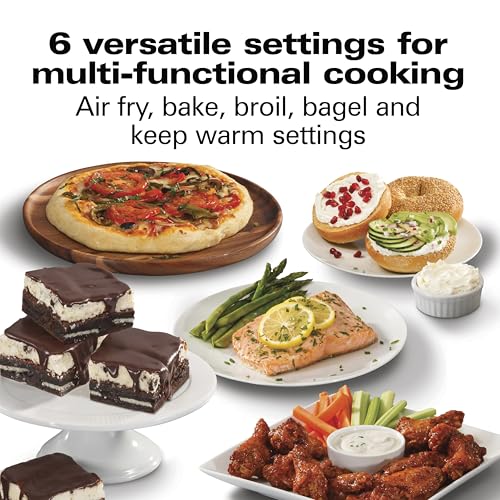 Cooking performance of the Hamilton Beach air fryer toaster oven.