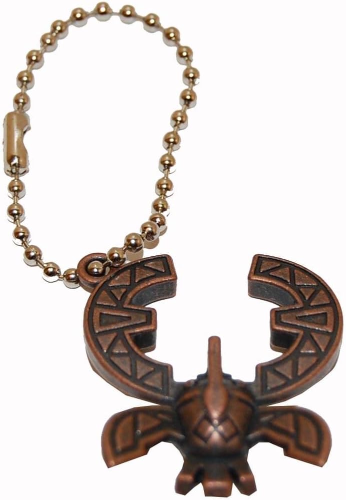 Toynk Legend Of Zelda Skyward Sword Metal Stamina Beetle Crest Keychain/Clip On