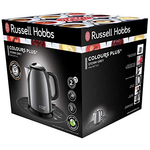 Russell Hobbs Hervidor de Agua Eléctrico Colours Plus -1 litro, Hervidor Pequeño, 2400 W, Filtro Extraíble, Zona de… - Imagen 3