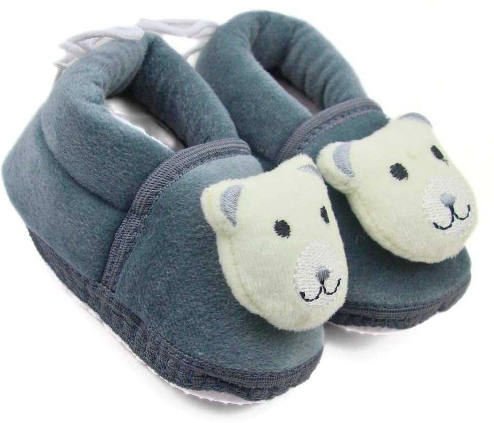 neska moda 6 To 12 Months Baby Boys & Girls Cotton Animal Face Shoes/Booties -BT3366-picture-44