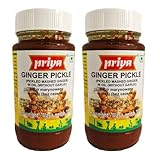 Priya Ingwer Pickle ohne Knoblauch (Bundle von 2 x 300g)