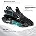 Men's Trail Runners Fashion Sneakers Breathable Mesh Running Shoes Blade Non Slip Casual Athletic Walking Shoes All Black