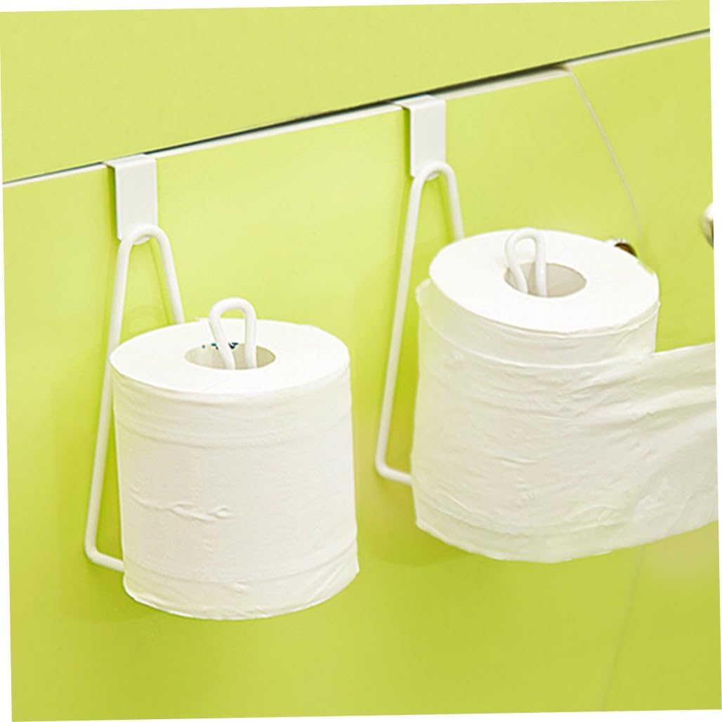 Toilet Roll Holder Over The Tank Toilet Tissue Roll Paper Holder Stand Dispenser Reserve for Bathroom Storage and Organization- White. Paper Holders image 2