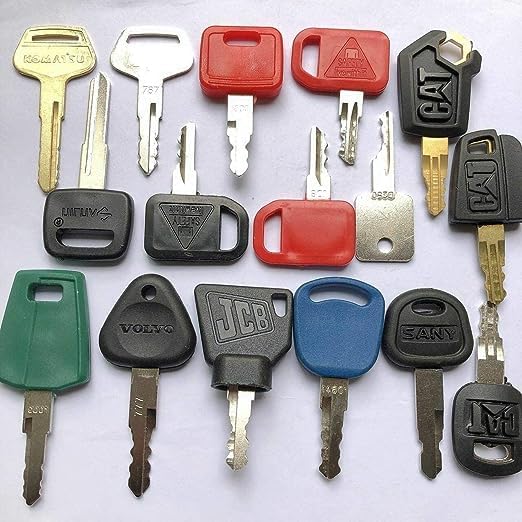 Paifeancodill 16 Pcs Keys Construction Ignition/Heavy Equipment Key Set