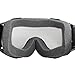 Raider 26-MX Black Frame/Clear Lens Adult MX Off-Road Snowmobile, Snowboard, Ski Goggles