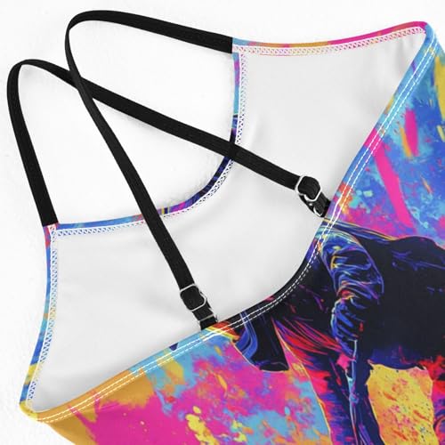 KLL Girl's Swimsuit 1 Piecing Beach Swimwear Bathing Suits for Girls4