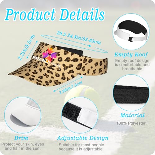 Image of Custom Visor Hat for Men Women Personalized Design Your Own Text Logo Adjustable Sport Baseball Cap