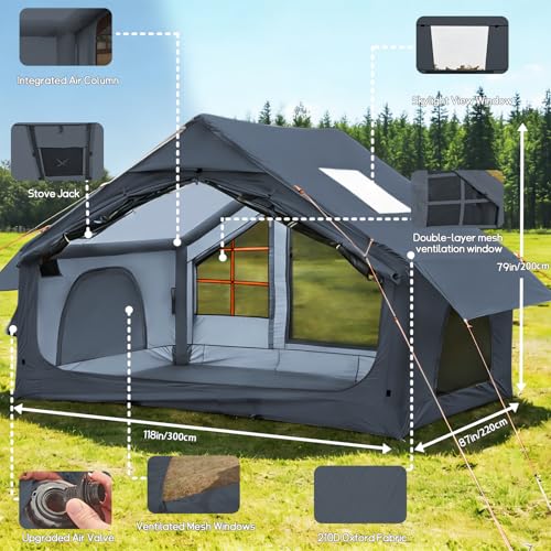 Carpa Inflable para Camping 4 Personas, Fácil Montaje miniatura 7