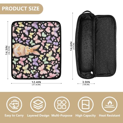 Bolsa de viaje para herramientas de cabello con tapete resistente al calor miniatura 4