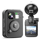 BOBLOV F2 256GB Body Camera with Dual-Screen, GPS Body Worn Camera, 2K Body Cam with Intuitive Large Button for HD Video Security Guard, Enforcement Officers, Drivers, Delivery Recording(256GB)