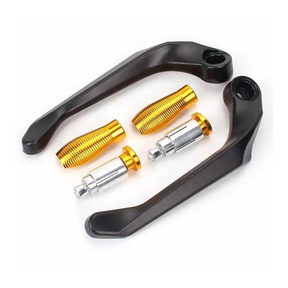 Wgruklbd Yellow Motorcycle Die-Casting Aluminum Alloy Handlebar Brake Clutch Lever Hand Guard Protector Accessories Handguard Handlebars Protector