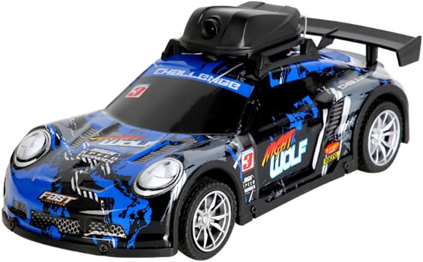 Mini Drift RC Car with Camera & LED Lights, 4CH Electric Racing Sports Cars 2.4Ghz Remote Control Vehicle Model Gift for Adults Hobby Beginners (RTR Version)