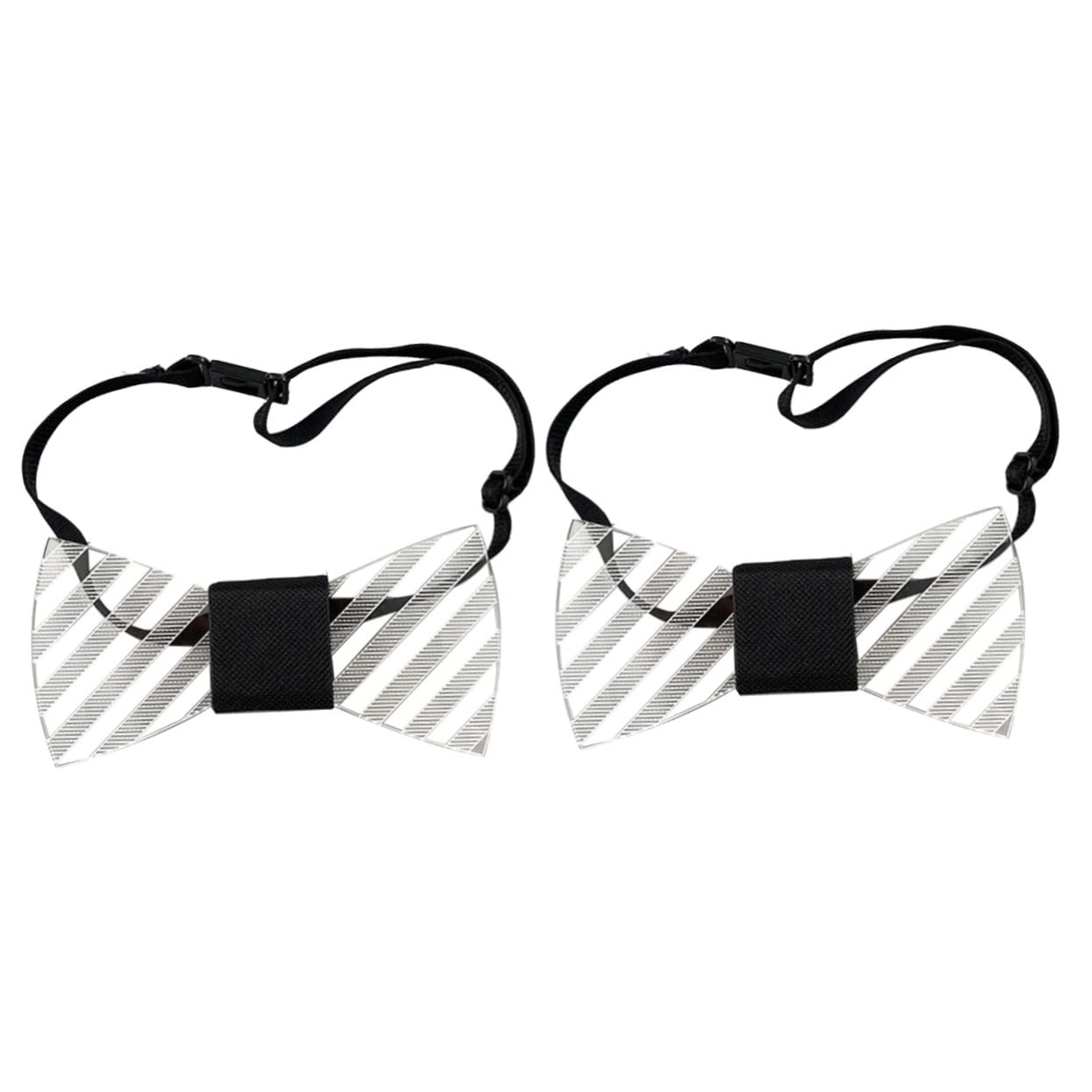 Uonlytech 2stücke Bow Tie Für Partys Und Festivals Wiederaufladbare -fliege Stilvolles Kostümzubehör Für Und Dekoration Für Unvergessliche