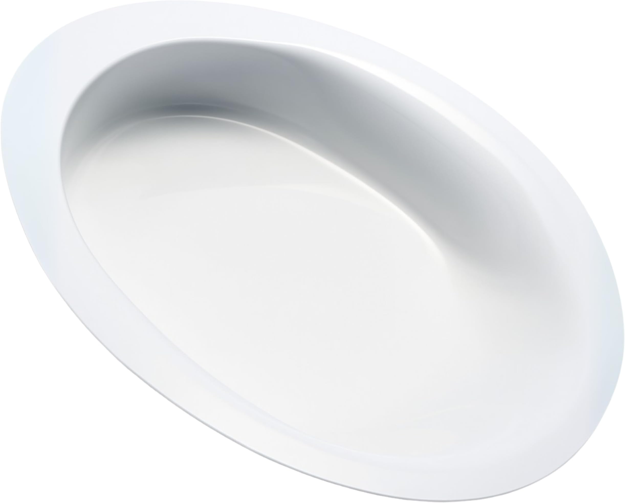 HOMECRAFT Manoy Contoured Plates, Small, High Walled Plate, Scoop Dish with Raised Walls for Users to Scoop Foods onto Utensils, Melamine Plate for Users with Limited Motor Function