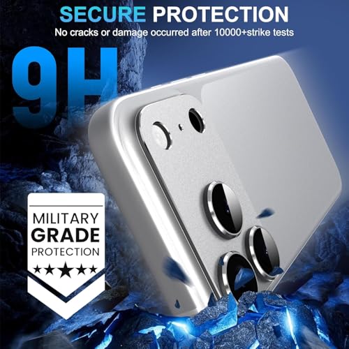 Image of Camera Lens Protector Tempered Glass for iPhone 17 Pro Max - Alloy Metal Cover with Tempered Glass - Scratch Resistant, Easy Installation (1, Silver, iPhone 17 Pro Max)