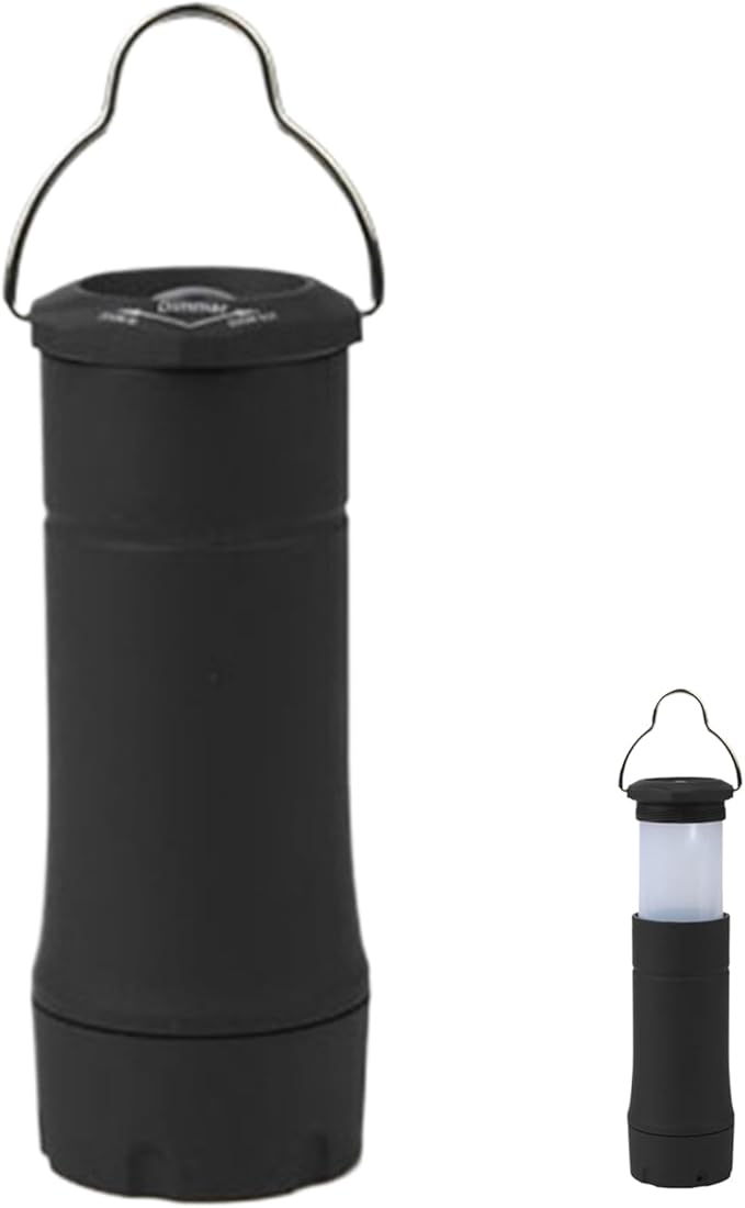 Generic Camping Lanterned -campinglampen op batterijen | 2-in-1 Solar Campinng Lighht | 3 Light Modi Garden Lantern | Afneembaar haak tentlicht voor patio, tuin, kamperen, balkon