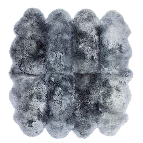 クラフトワークス ムートン プラチナム 8匹物 180×180cm ムートンラグ ムートンフリース スタンダード