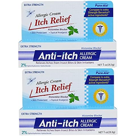 Pure-Aid Anti-Itch Allergic Cream - 1oz (2 Pack) Cover