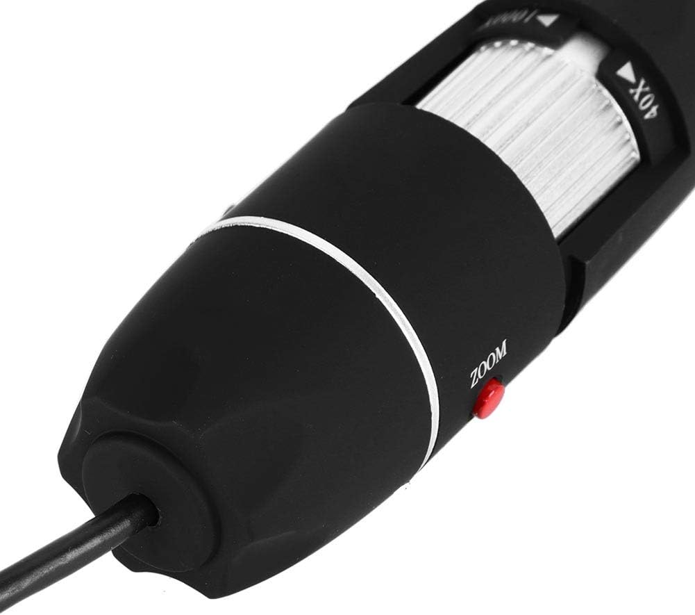 Close-up of the zoom and focus wheel on the Zerone USB Digital Microscope