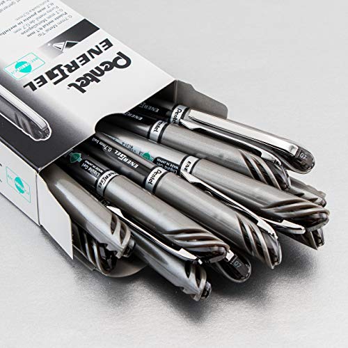 Pentel® Energel™ Nv Liquid Gel Pens, Medium Point, 0.7 Mm, 54% Recycled, Black Ink, Pack Of 12 Pens #TOP1