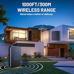 Wireless-Doorbell-with-2-Receivers-1000ft-Range-115dB-Door-Bells-for-Home-with-56-Memodies-7-Volume-Levels-Waterproof-Doorbell-Chime-for-Classroom-Kids-Bedroom-Playhouse-Plug-in-Door-Bell-Kit - Cucciolini Doodles   Wireless-Doorbell-with-2-Receivers-1000ft-Range-115dB-Door-Bells-for-Home-with-56-Memodies-7-Volume-Levels-Waterproof-Doorbell-Chime-for-Classroom-Kids-Bedroom-Playhouse-Plug-in-Door-Bell-Kit