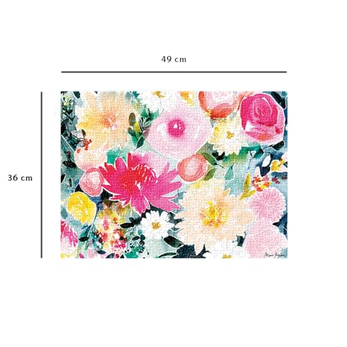 Puzzle 500 pièces : Dahlias et roses Marie Boudon Collection Carte Ravensburger Nathan - vue 6