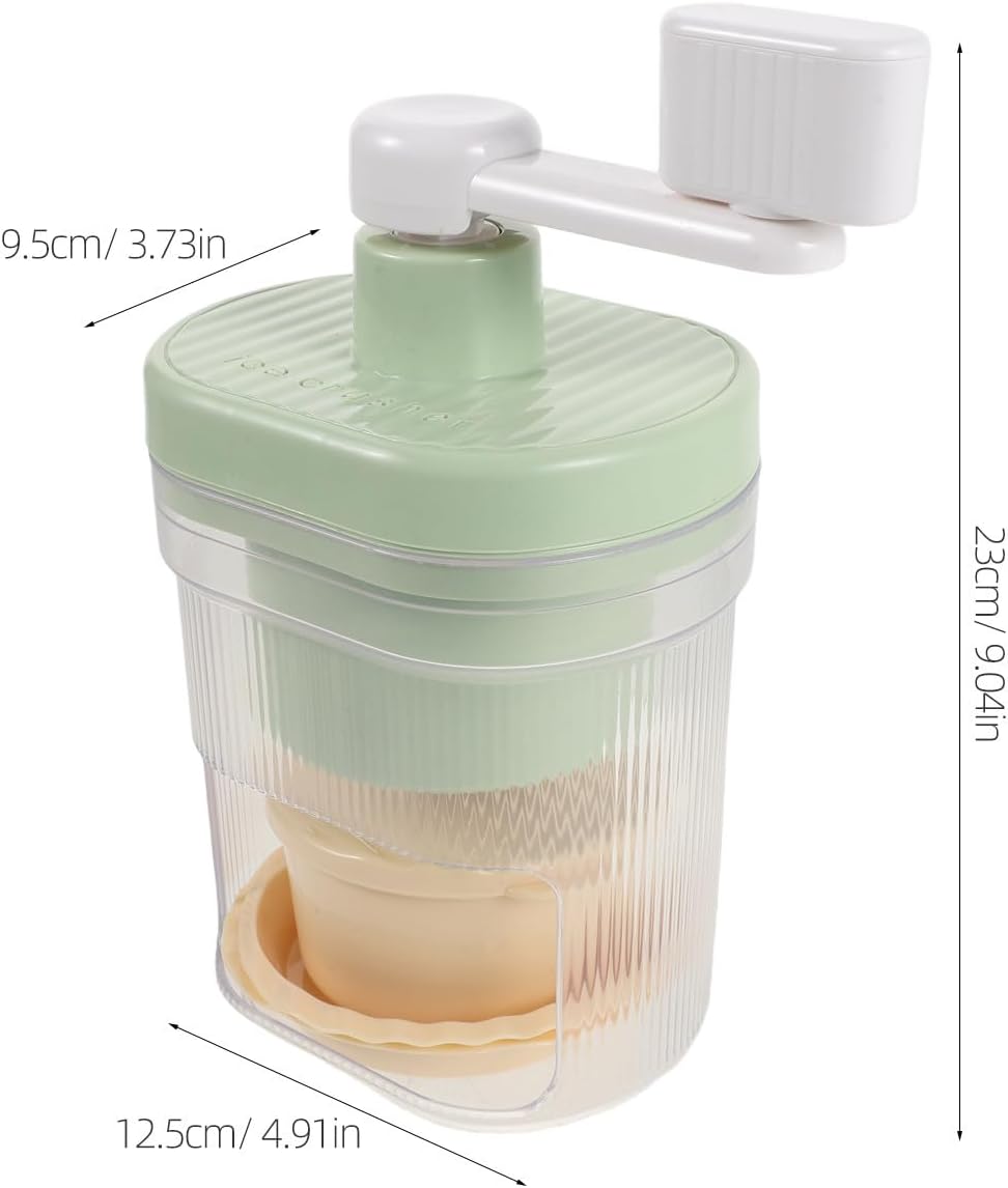 COLLBATH 1Set Portable Ice Crusher and Shaved Machine - Manual Crusher Hand Operated Ice Maker Machine - Fun Drinks Shaver for Home & Picnic