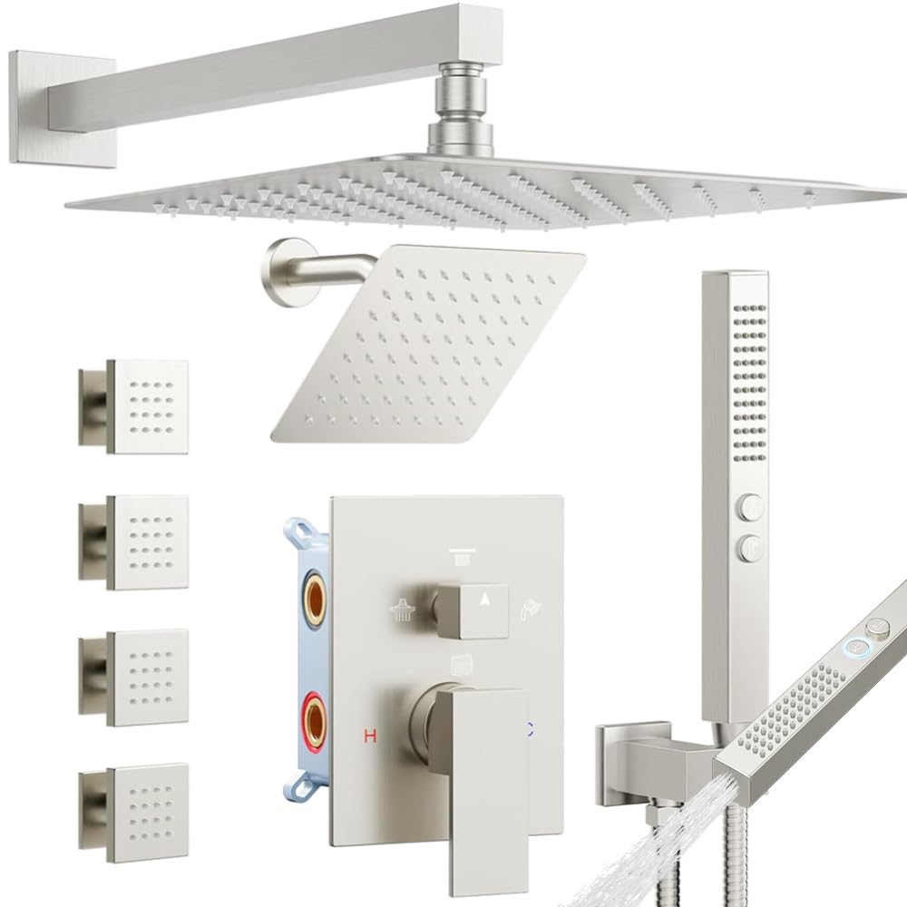 STARBATH Brushed Nickel Shower System