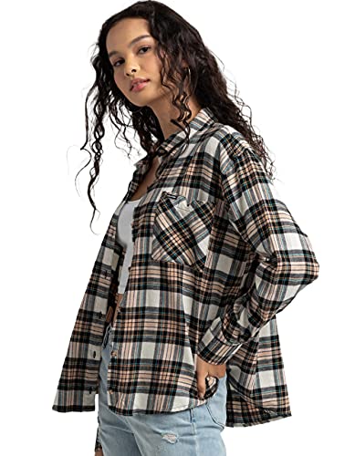 Volcom Women s Plaid to Meet U Long Sleeve Flannel