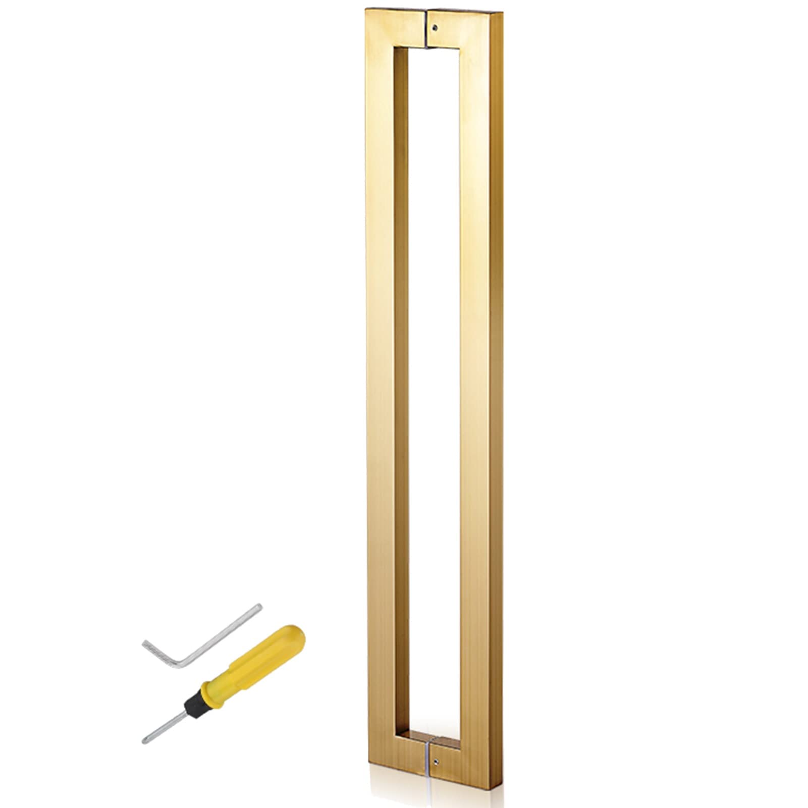Manilla para Puertas correderas de Cristal y Madera, Juego de manillas de Doble Cara para Empujar y Tirar, para Uso Interior y Exterior.