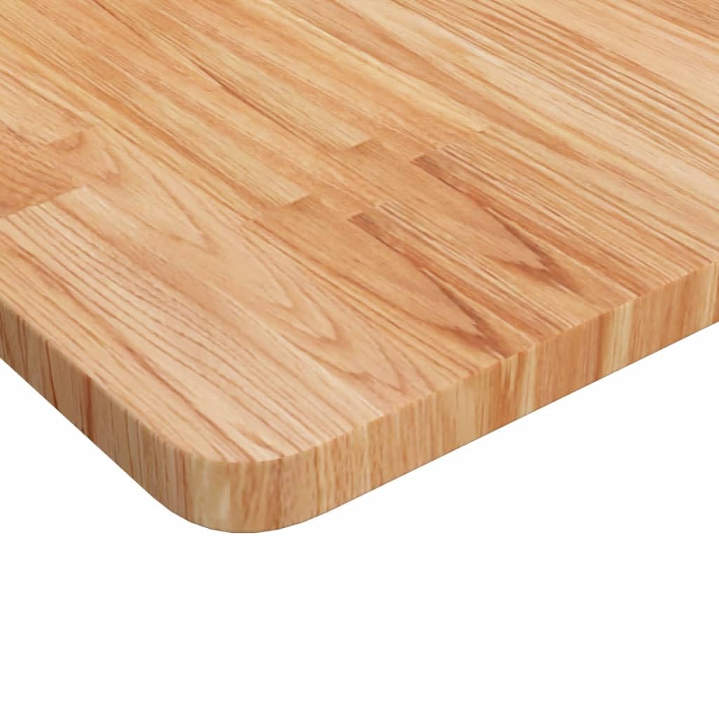 Piano da tavolo quadrato marrone chiaro, 60 x 60 x 2,5 cm, rovere trattato, piano per mobili da cucina, ufficio, soggiorno, fai da te, accessori da costruzione, ricambio stabile per telaio del