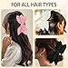 3 PCS Bow Claw Clips Large Hair Claw Clips for Thick Thin Curly Hair Fashion Bows Hairs Accessory Butterfly Styling Strong Hold Hairs Accessories for Women Girls