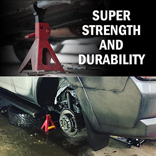 Cartman Car Jack Stands, 3 Ton (6,600 Lb) Capacity Steel Car Lifting Stand, Self-Locking Ratcheting Jack Design For Quick Adjustment, Automotive Jack Stand Sets For Suv Mpv Truck Rv, 1 Pair #TOP6