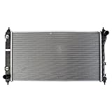 TRQ Radiator Assembly Aluminum Core Cross Flow with Transmission Oil Cooler Compatible with 2019-2022 Nissan Altima L4 2.5L NI3010252 CU13778
