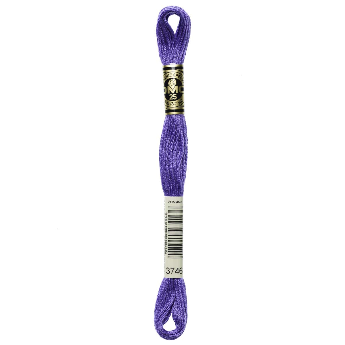 DMC Embroidery Floss Mouline Stranded Cotton Thread for Hand Embroidery and Sewing - Colour No: 3746-6 x 8m Skeins