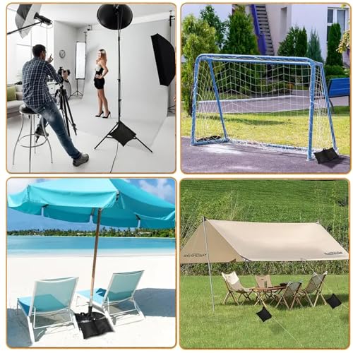 Sac de sable imperméable lestage tonnelle parasol 38x33cm x4 - 8