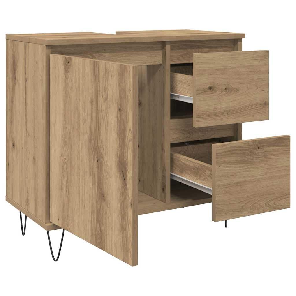 Armario de baño 65x33x60 cm Madera Mecanizada Roble