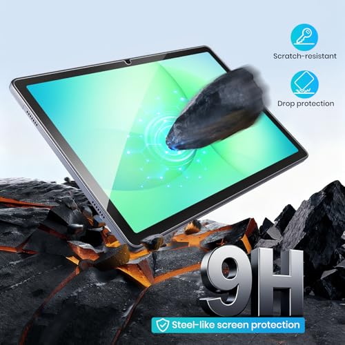 Image of CoBak 2-Pack Tempered Glass Screen Protector for Samsung Galaxy Tab A11 Plus (A11+) 2025 / Tab A9 Plus (A9+) 2023 11-inch, Installation Frame, 9H Hardness, Anti-Scratch