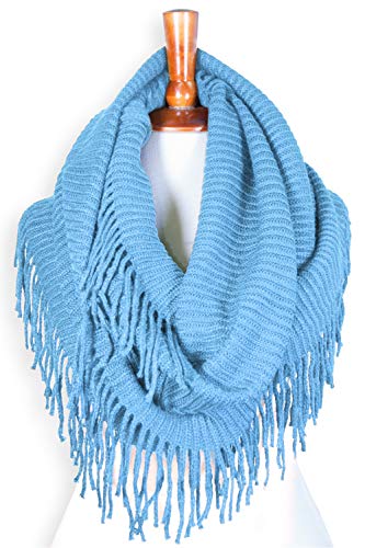 Winter Infinity Scarfs for Women Warm Knit Plaid Infinity Scarf Circle Loop Scarves2