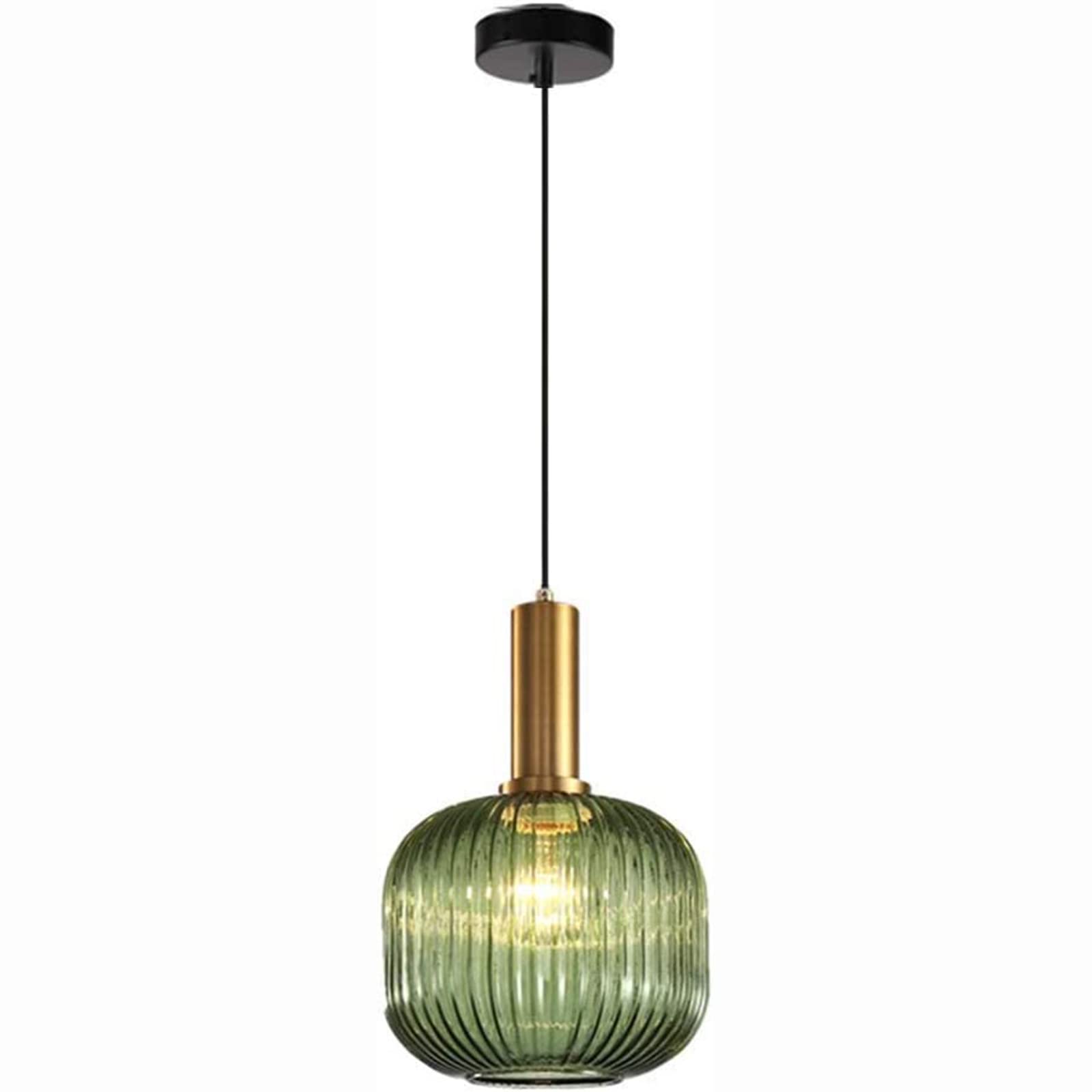 Szklana Lampa Wisząca W Kształcie Kuli – Nowoczesna Lampa LED W Stylu | Skandynawskim I Japońskim (pojedyncza, Z Motywem Pasów), Idealna Do Restauracji, Baru Lub Na Balkon.