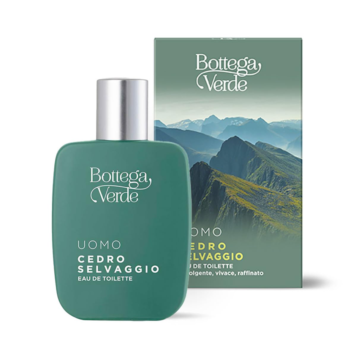 Bottega Verde - Cedro Selvaggio, Confezione Regalo Uomo con Eau de Toilette 50 ml e Shampoo Doccia 50 ml, in un Elegante Cofanetto, Idea Regalo