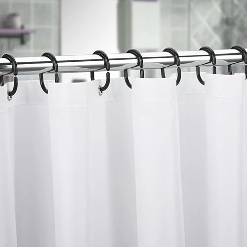 Miniatura 8 de Qulable 24 piezas Anillos de Cortina de Ducha de Plástico Ganchos de Cortina de Ducha Anillos en Forma de C Gancho Colgador Lazo de Cortina de Baño