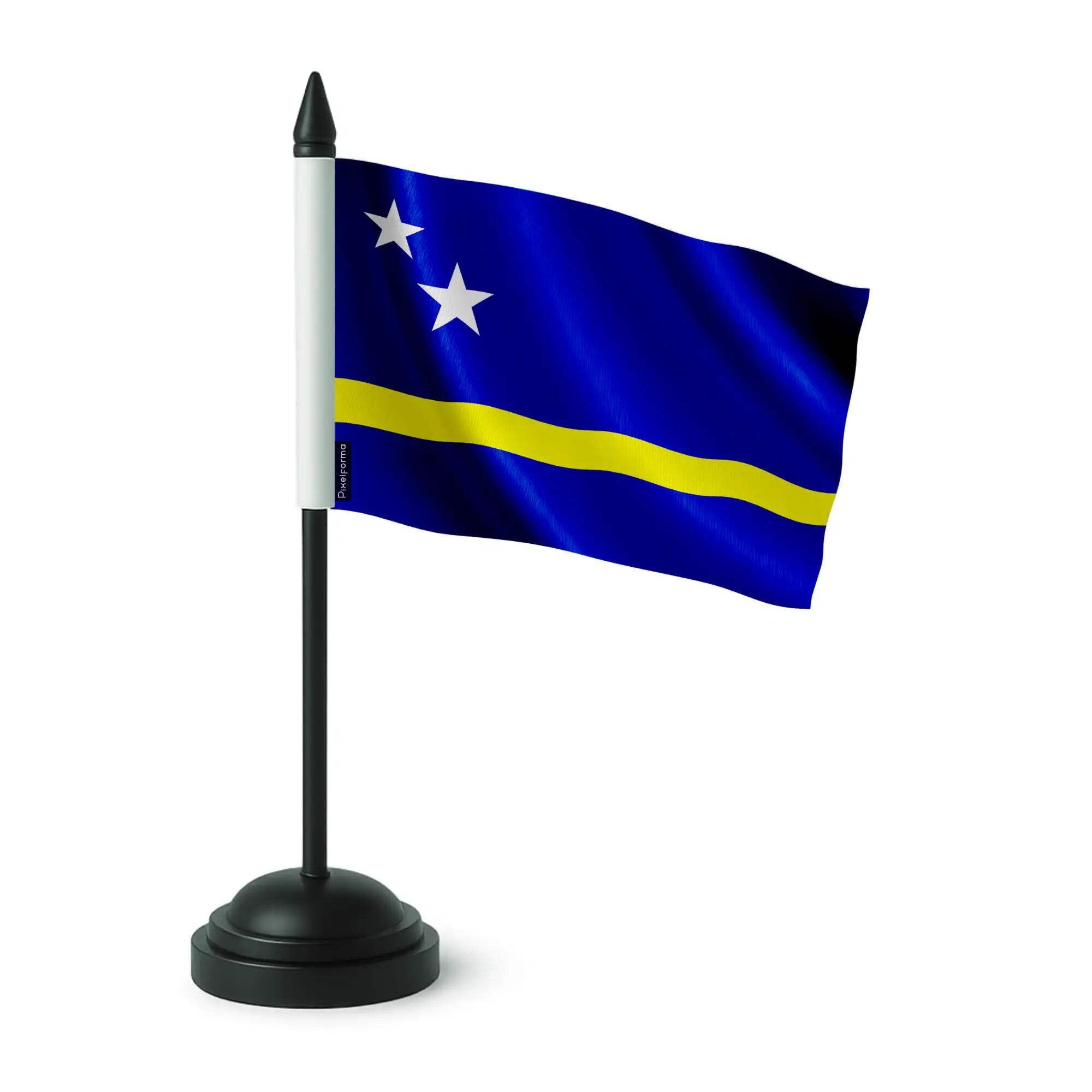 Drapeau de table Curaçao en polyester pour décoration de buffet