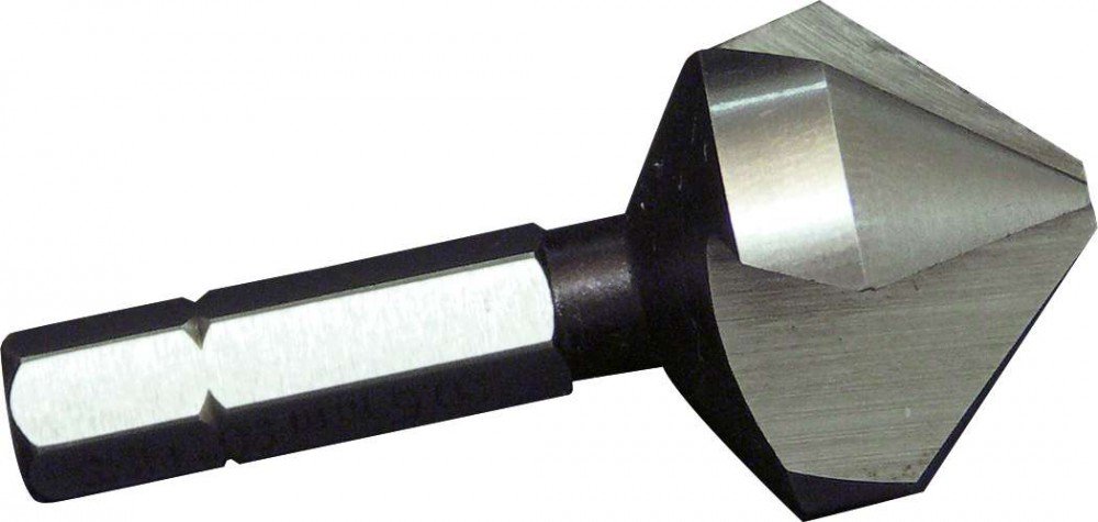 Fresa svasatrice HSS-G, 90°, triplo tagliente, 1/4", codolo esagonale 20,5 mm 353205