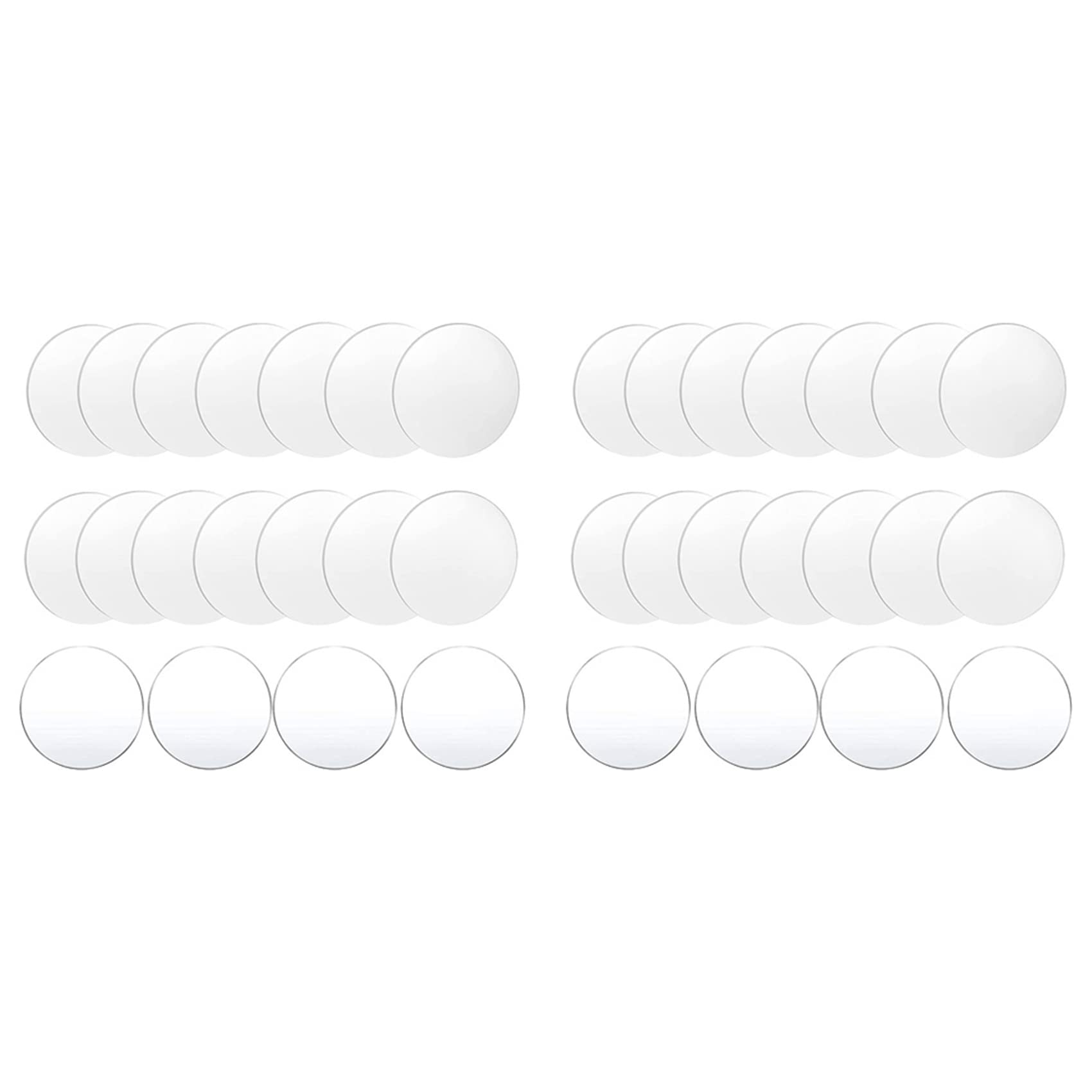 Ronds acryliques pour projets DIY réussis sans fissures ni éclats (36 pièces)