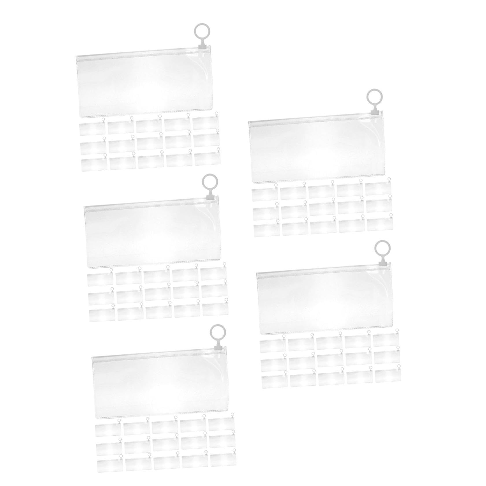 Lurrose 5 Set Di Astucci Per Matite Con Cerniera Per Forniture Scolastiche Astuccio Per Matite Con Gomme Righelli Appunti 30 Pezzi * 5