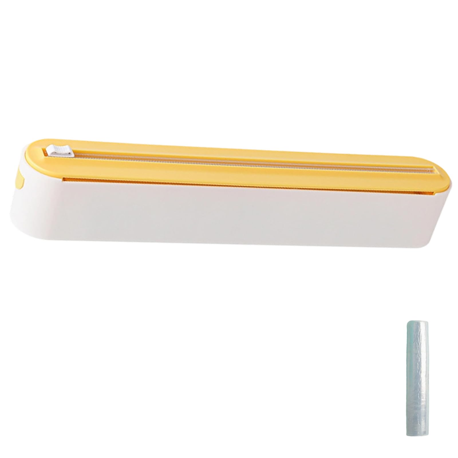 LUCKGONI Food Cling Film Cutter Magnetic Wrap Dispenser with Slide Cutter Tin Foil Stretch Film Organizers Kitchen Tool