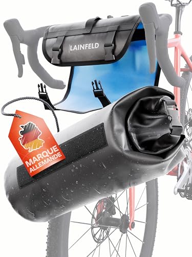 Sacoche de guidon de vélo étanche LAINFELD pour explorer les chemins en VTT par tous les temps