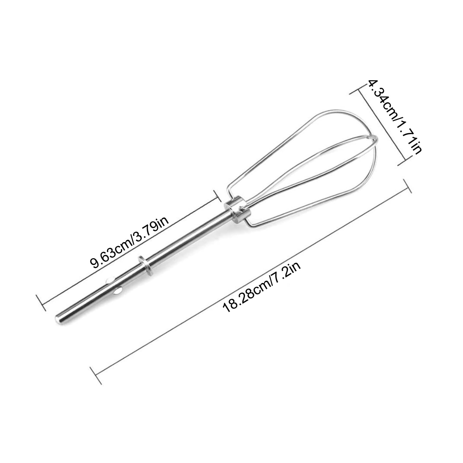 Rührbesen für Handmixer - 2 Stück Universelles Ersatz Schneebesen, Rechts Links Quirl Mixer für Kitch enAid W10490648