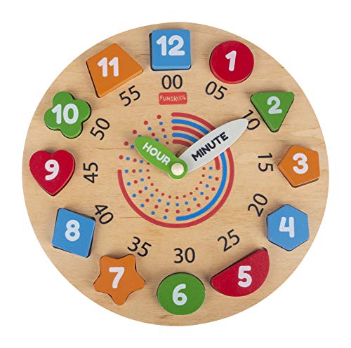 Giggles - My Clock, Shape Sorting Clock Puzzle, Teaches Time, Shapes and Numbers Preschool Toys (3 Years & Above, Multicolour) - Image 7 thumbnail